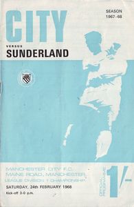 Manchester City v Sunderland 1967/68